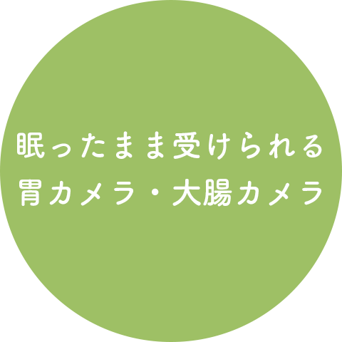 眠ったまま受けられる胃カメラ・大腸カメラ